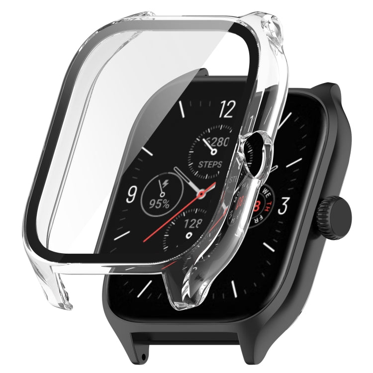 For Amazfit GTS 4 PC + Tempered Glass Integrated Protective Watch Case