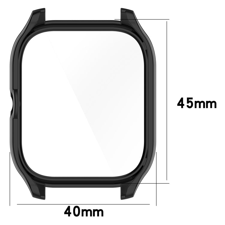 For Amazfit GTS 4 PC + Tempered Glass Integrated Protective Watch Case