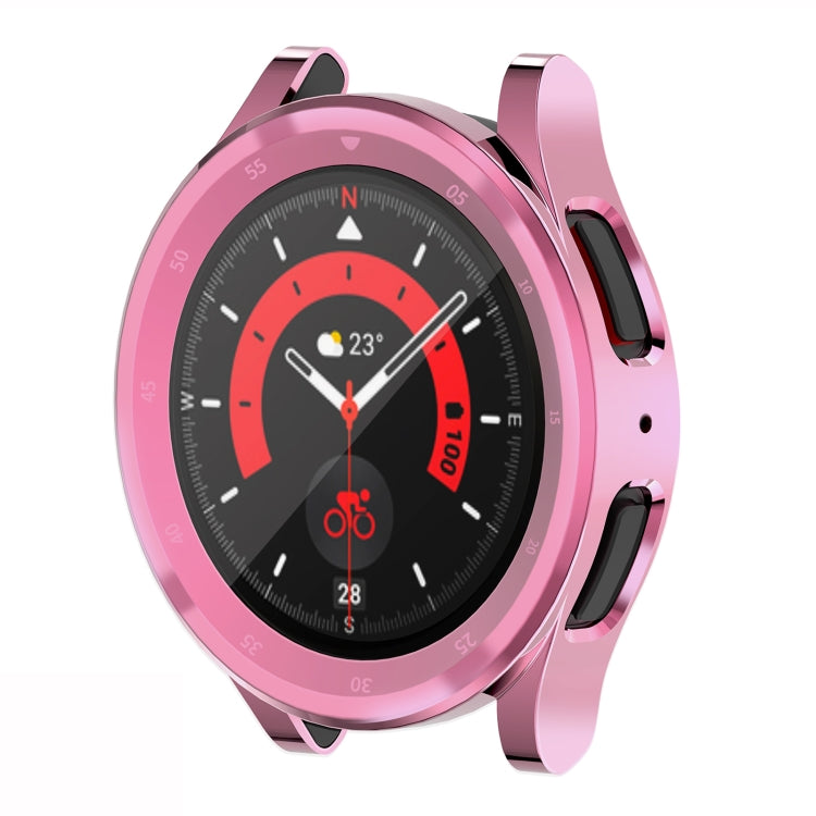 For Samsung Galaxy Watch5 Pro 45mm Full Coverage TPU Electroplating Watch Case