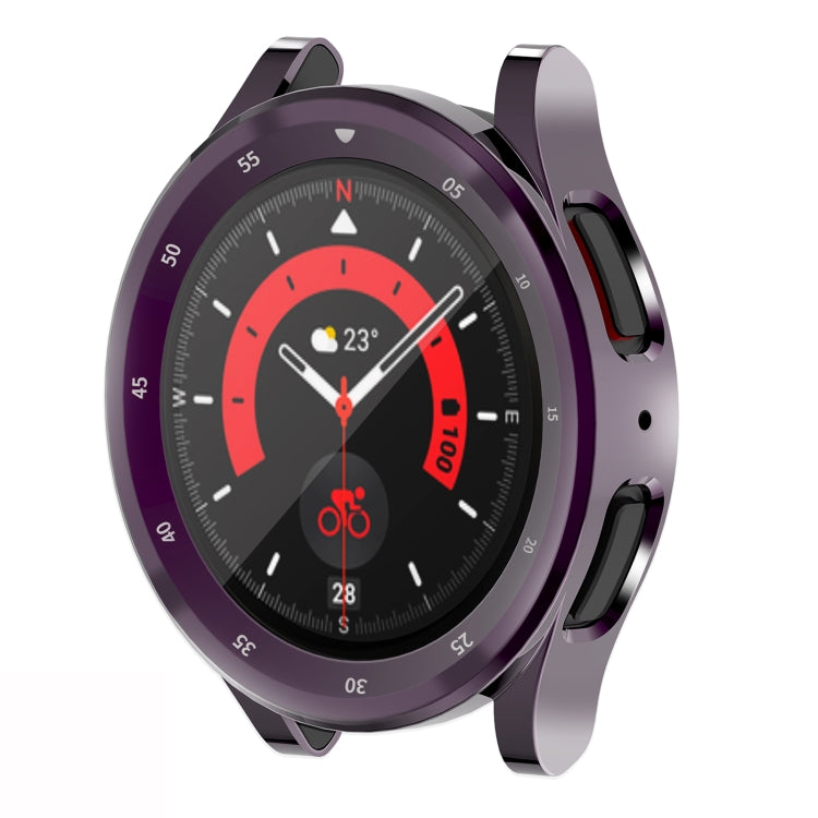 For Samsung Galaxy Watch5 Pro 45mm Full Coverage TPU Electroplating Watch Case