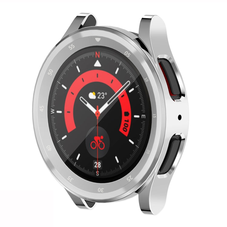 For Samsung Galaxy Watch5 Pro 45mm Full Coverage TPU Electroplating Watch Case