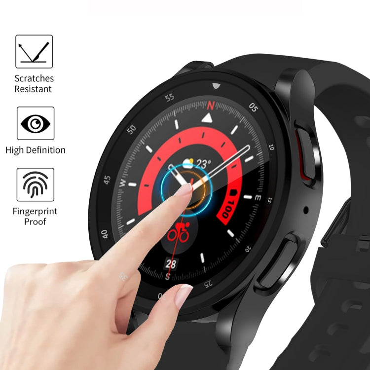 For Samsung Galaxy Watch5 Pro 45mm Full Coverage TPU Electroplating Watch Case