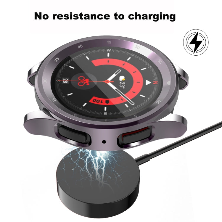 For Samsung Galaxy Watch5 Pro 45mm Full Coverage TPU Electroplating Watch Case