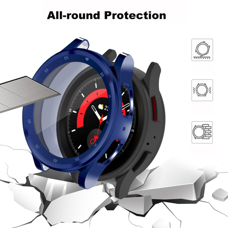 For Samsung Galaxy Watch5 Pro 45mm Full Coverage TPU Electroplating Watch Case