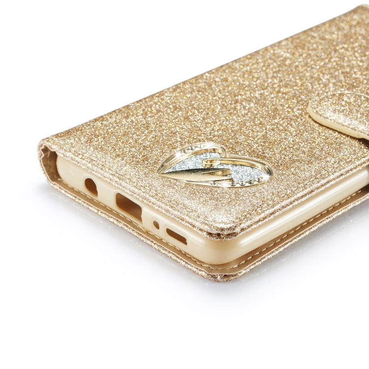 For Samsung Galaxy A71 Glitter Powder Love Leather Phone Case