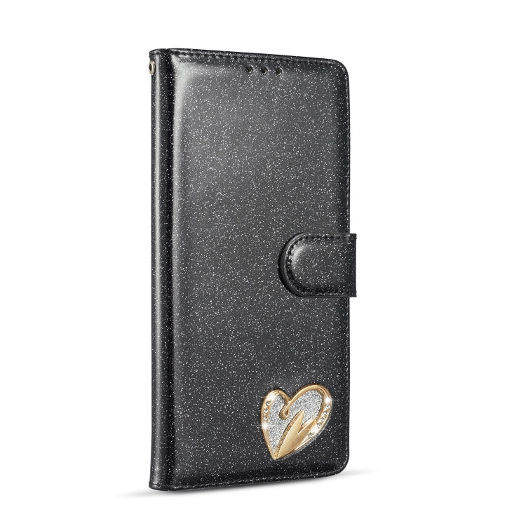 For Samsung Galaxy A71 Glitter Powder Love Leather Phone Case