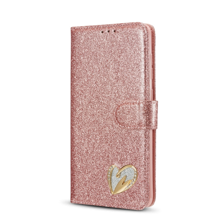 For Samsung Galaxy A70/A70S Glitter Powder Love Leather Phone Case