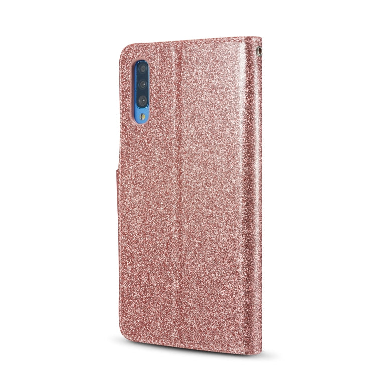 For Samsung Galaxy A70/A70S Glitter Powder Love Leather Phone Case