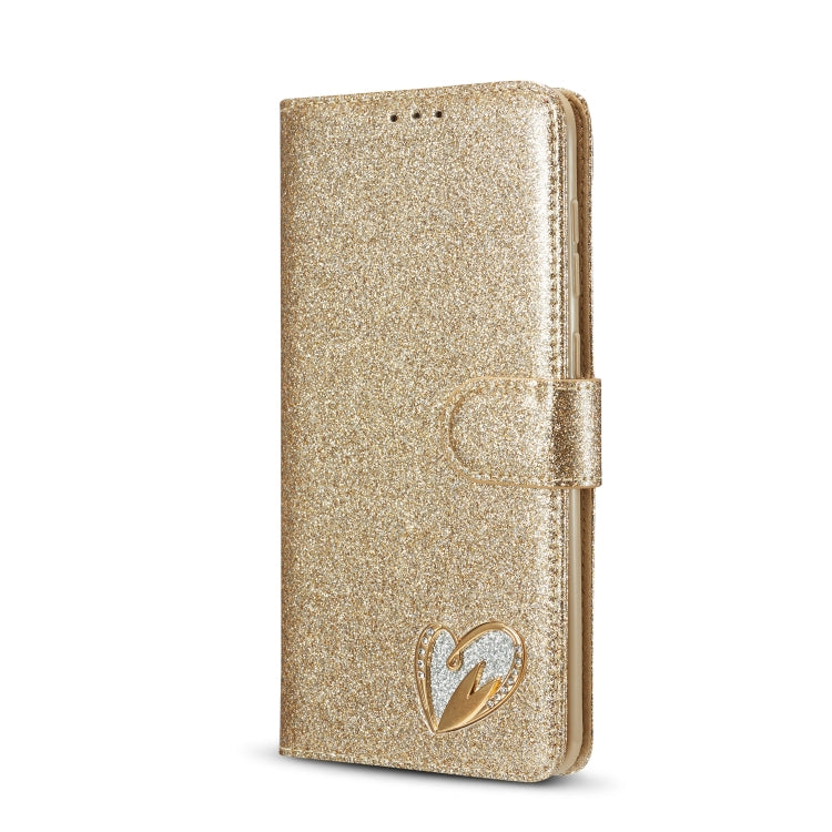 For Samsung Galaxy A70/A70S Glitter Powder Love Leather Phone Case