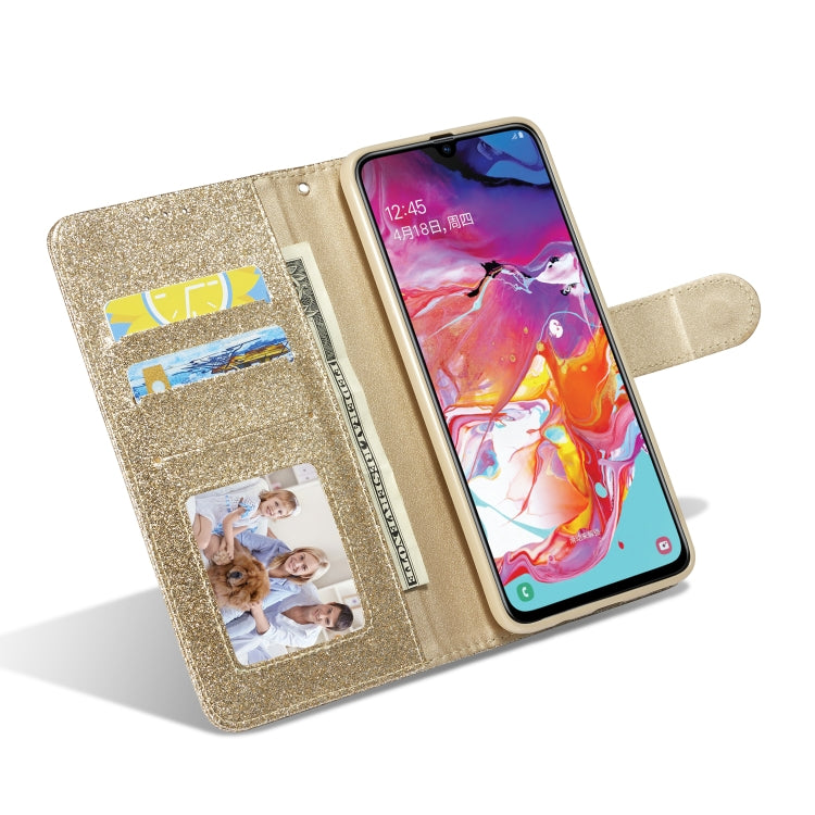 For Samsung Galaxy A70/A70S Glitter Powder Love Leather Phone Case