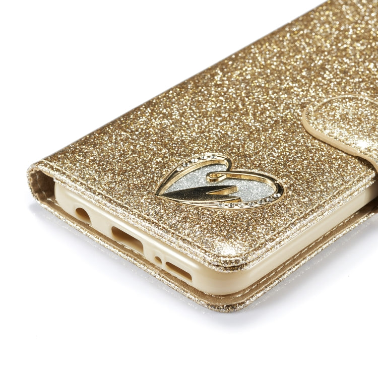 For Samsung Galaxy A70/A70S Glitter Powder Love Leather Phone Case