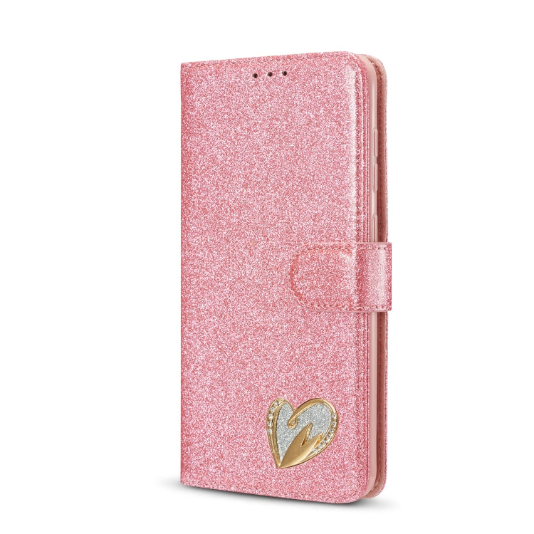 For Samsung Galaxy A70/A70S Glitter Powder Love Leather Phone Case