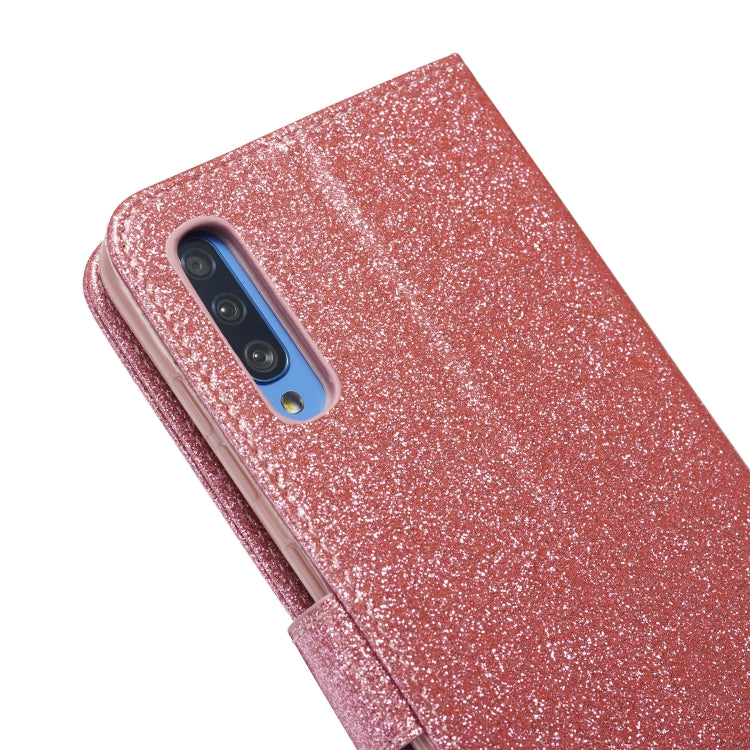 For Samsung Galaxy A70/A70S Glitter Powder Love Leather Phone Case