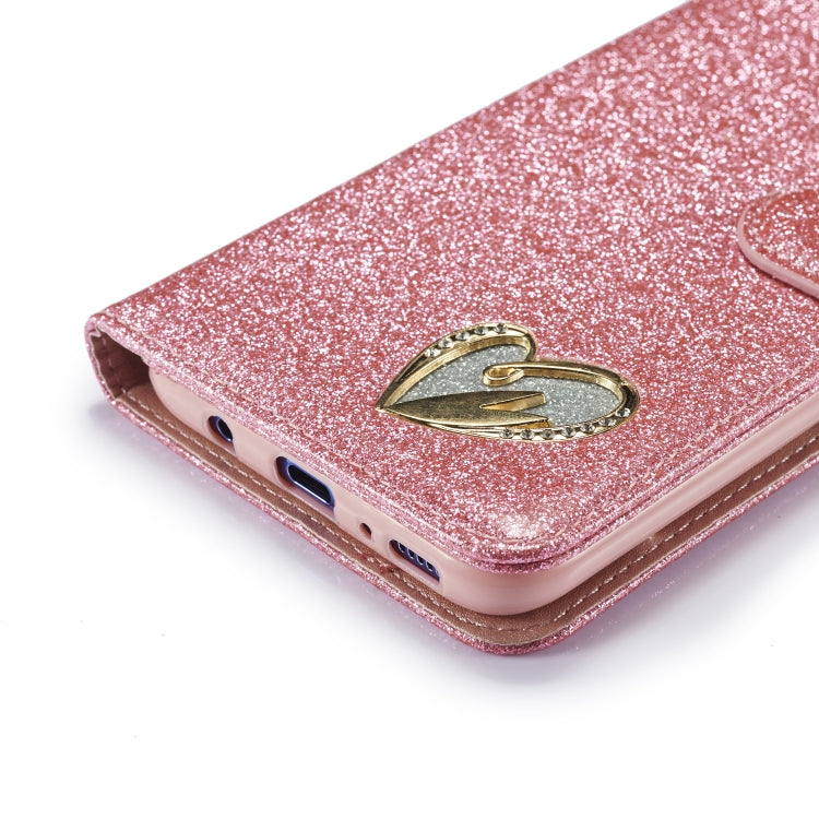 For Samsung Galaxy A70/A70S Glitter Powder Love Leather Phone Case