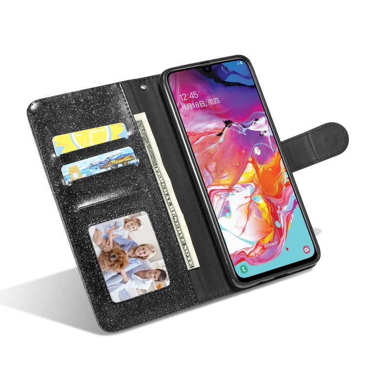 For Samsung Galaxy A70/A70S Glitter Powder Love Leather Phone Case