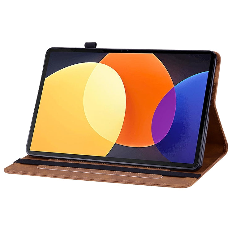For Xiaomi Pad 5 Pro 12.4 Skin Feel Solid Color Zipper Leather Tablet Case