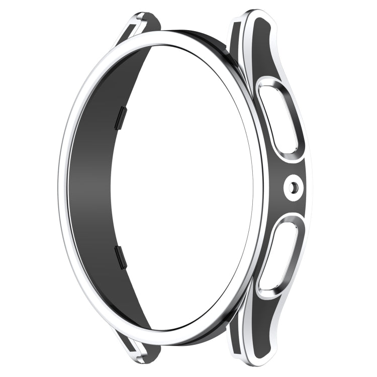 For Samsung Galaxy Watch5 44mm Hanging Sculpture Two-color Protective Watch Case with Tempered Glass Film