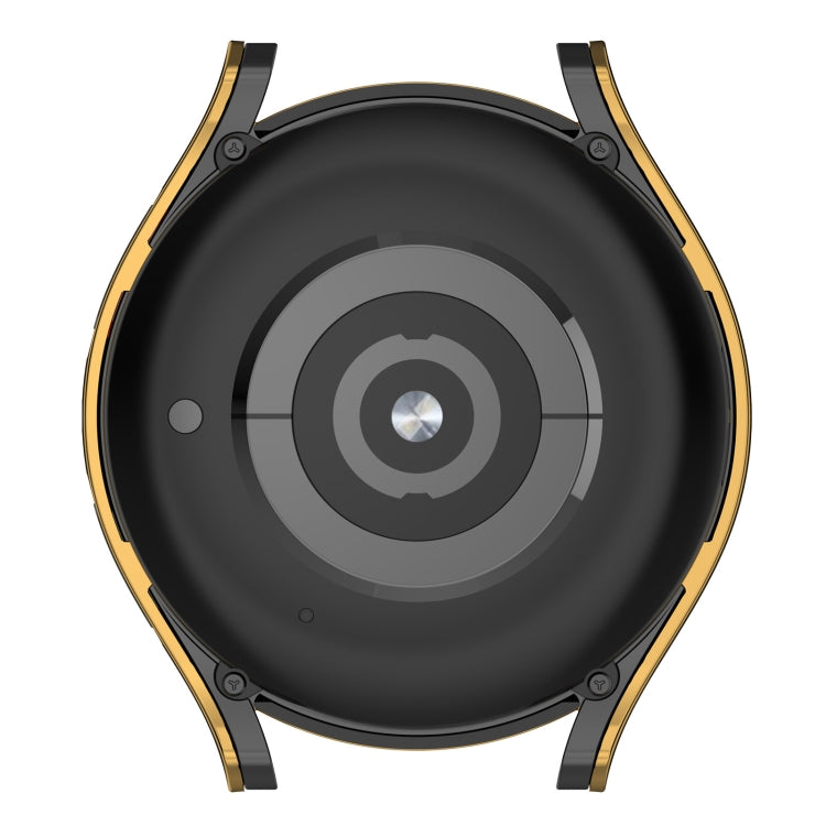 For Samsung Galaxy Watch4 40mm Hanging Sculpture Two-color Protective Watch Case with Tempered Glass Film