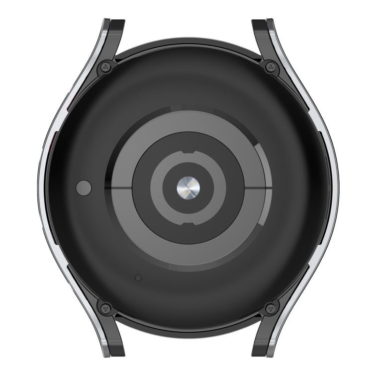 For Samsung Galaxy Watch4 40mm Hanging Sculpture Two-color Protective Watch Case with Tempered Glass Film