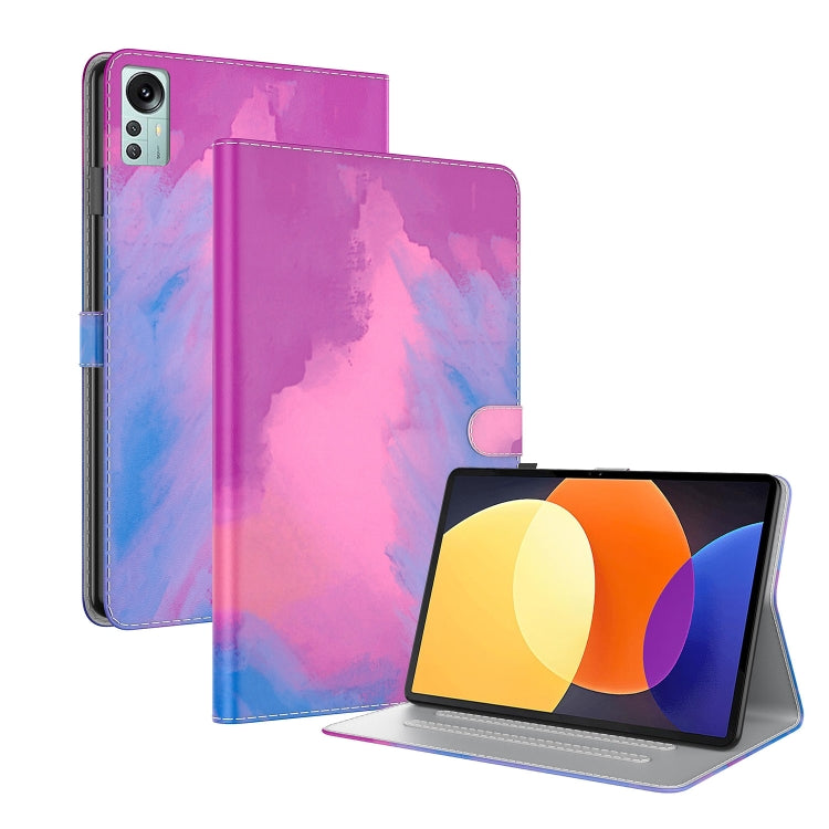 For Xiaomi Pad 5 Pro 12.4 Watercolor Pattern Flip Leather Tablet Case
