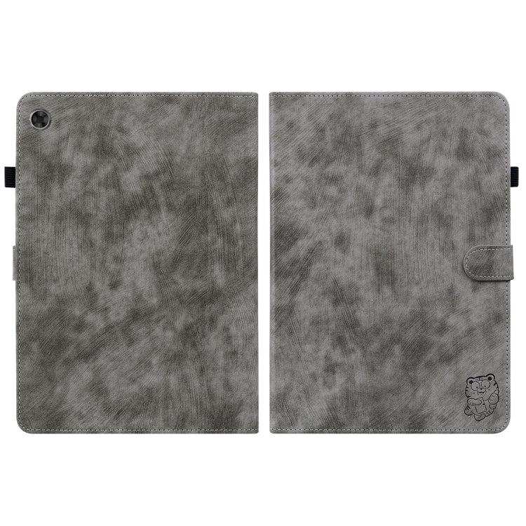 For Lenovo Tab M7 3rd Gen Tiger Pattern Flip Leather Tablet Case