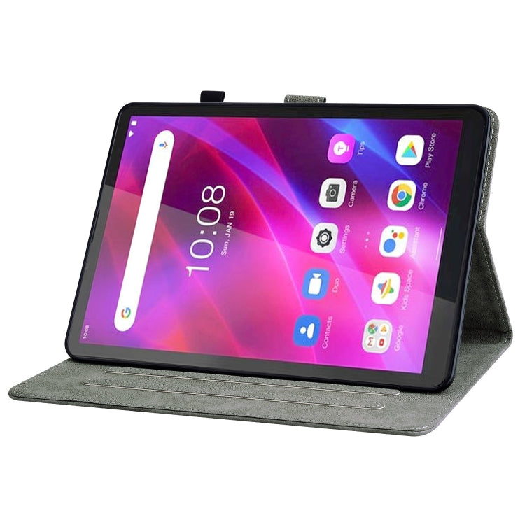 For Lenovo Tab M7 3rd Gen Tiger Pattern Flip Leather Tablet Case