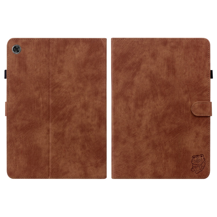 For Lenovo Tab M7 3rd Gen Tiger Pattern Flip Leather Tablet Case