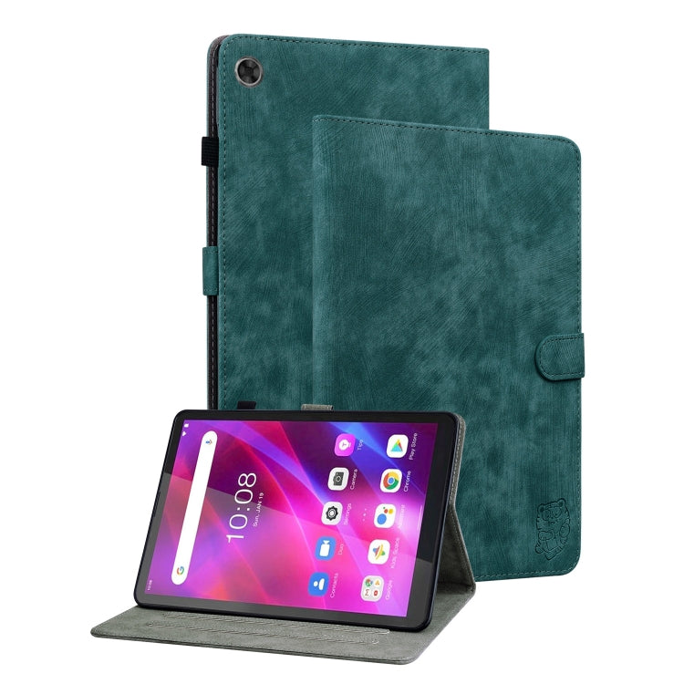 For Lenovo Tab M7 3rd Gen Tiger Pattern Flip Leather Tablet Case