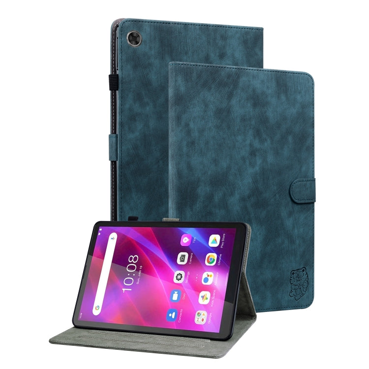 For Lenovo Tab M7 3rd Gen Tiger Pattern Flip Leather Tablet Case
