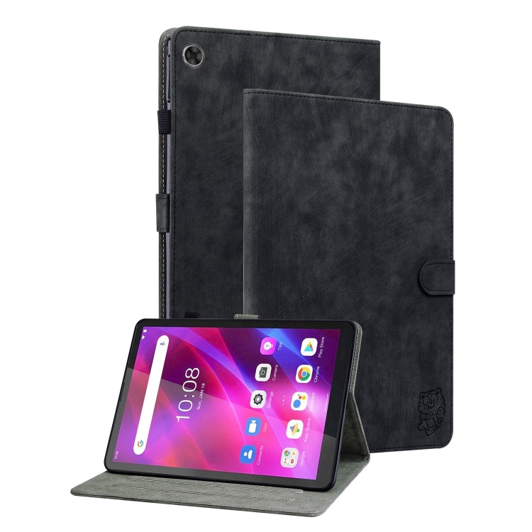 For Lenovo Tab M7 3rd Gen Tiger Pattern Flip Leather Tablet Case
