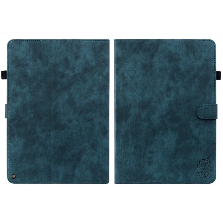 For Amazon Kindle Fire 7 2022 Tiger Pattern Flip Leather Tablet Case