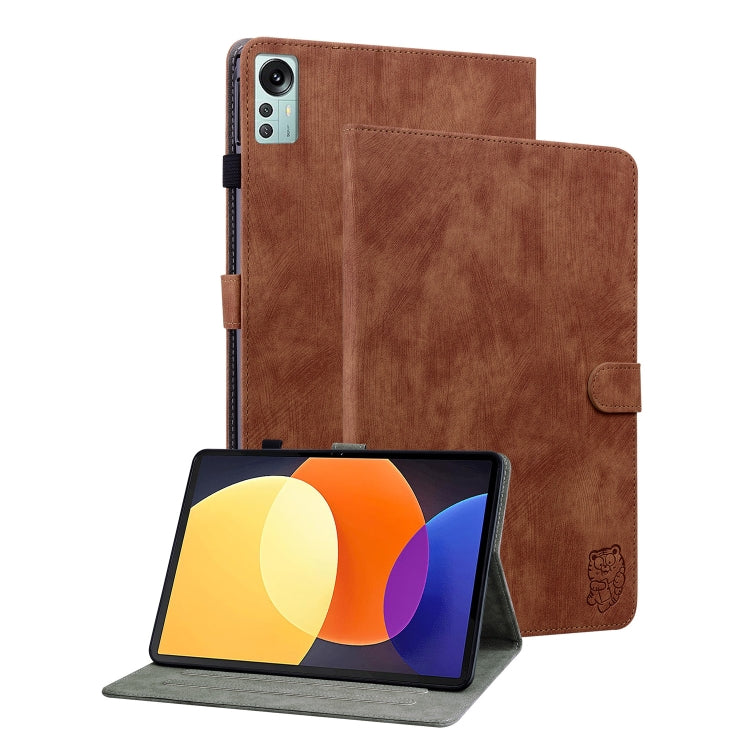 For Xiaomi Pad 5 Pro 12.4 Tiger Pattern Flip Leather Tablet Case