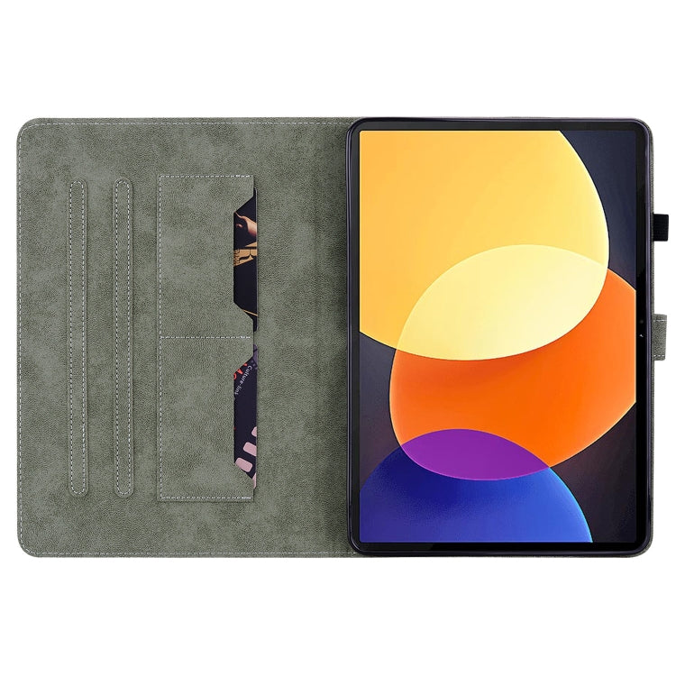 For Xiaomi Pad 5 Pro 12.4 Tiger Pattern Flip Leather Tablet Case