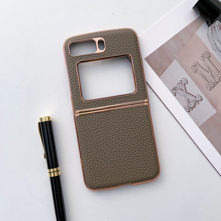 For Motorola Moto Razr 2022 Star Series Nano Electroplating PU Phone Case