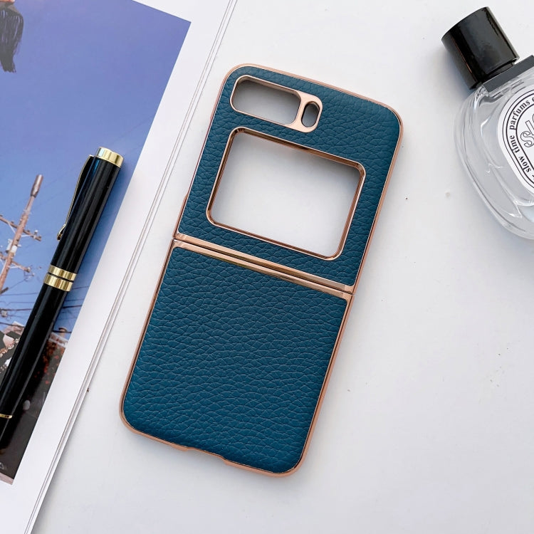 For Motorola Moto Razr 2022 Star Series Nano Electroplating PU Phone Case