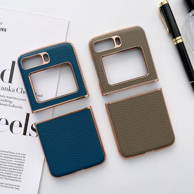 For Motorola Moto Razr 2022 Star Series Nano Electroplating PU Phone Case