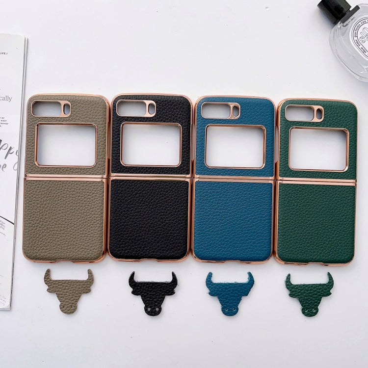 For Motorola Moto Razr 2022 Star Series Nano Electroplating PU Phone Case