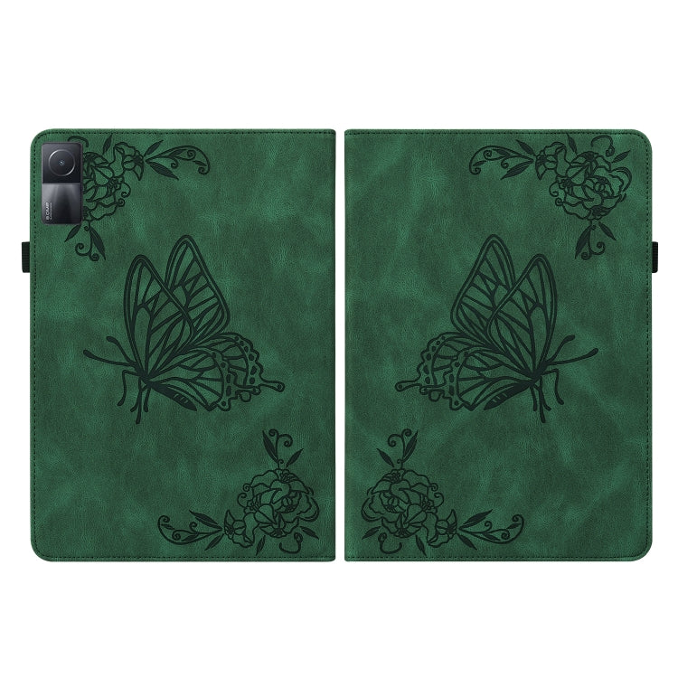 For Xiaomi Redmi Pad 5G Butterfly Flower Embossed Leather Tablet Case