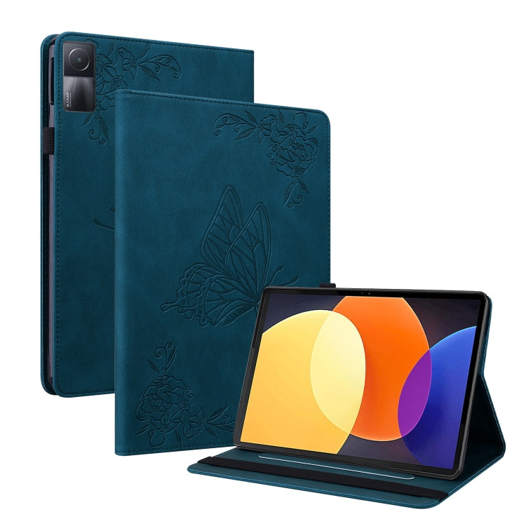 For Xiaomi Redmi Pad 5G Butterfly Flower Embossed Leather Tablet Case