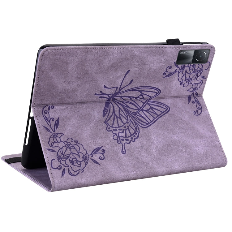 For Xiaomi Redmi Pad 5G Butterfly Flower Embossed Leather Tablet Case