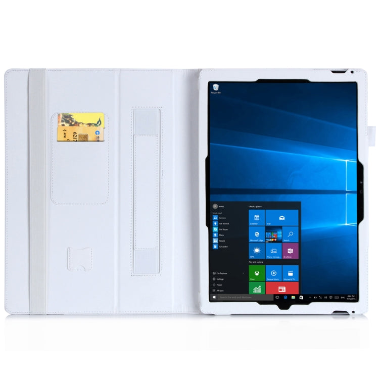 WY-867A For Microsoft Surface Pro 7 2019 / Pro 6 2018 / Surface Pro 2017 / 5 / 4 / 3 12.3 inch Universal Matte Litchi Texture PU Leather Tablet PC Protective Cover with Keyboard Slot & Bracket & Hand Support & Card Slots Function