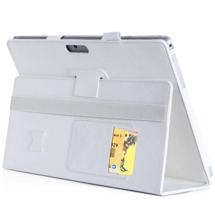 WY-867A For Microsoft Surface Pro 7 2019 / Pro 6 2018 / Surface Pro 2017 / 5 / 4 / 3 12.3 inch Universal Matte Litchi Texture PU Leather Tablet PC Protective Cover with Keyboard Slot & Bracket & Hand Support & Card Slots Function