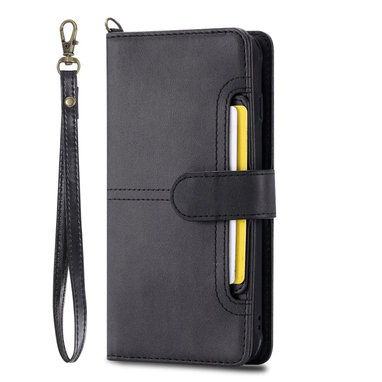 For iPhone 6 Plus / 7 Plus / 8 Plus Multifunctional Detachable Magnetic Horizontal Flip Leather Case with Card Slots & Holder & Wallet & Photo Frame