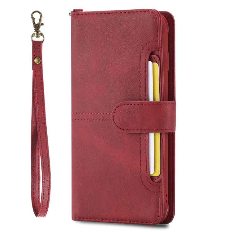 For iPhone 6 Plus / 7 Plus / 8 Plus Multifunctional Detachable Magnetic Horizontal Flip Leather Case with Card Slots & Holder & Wallet & Photo Frame