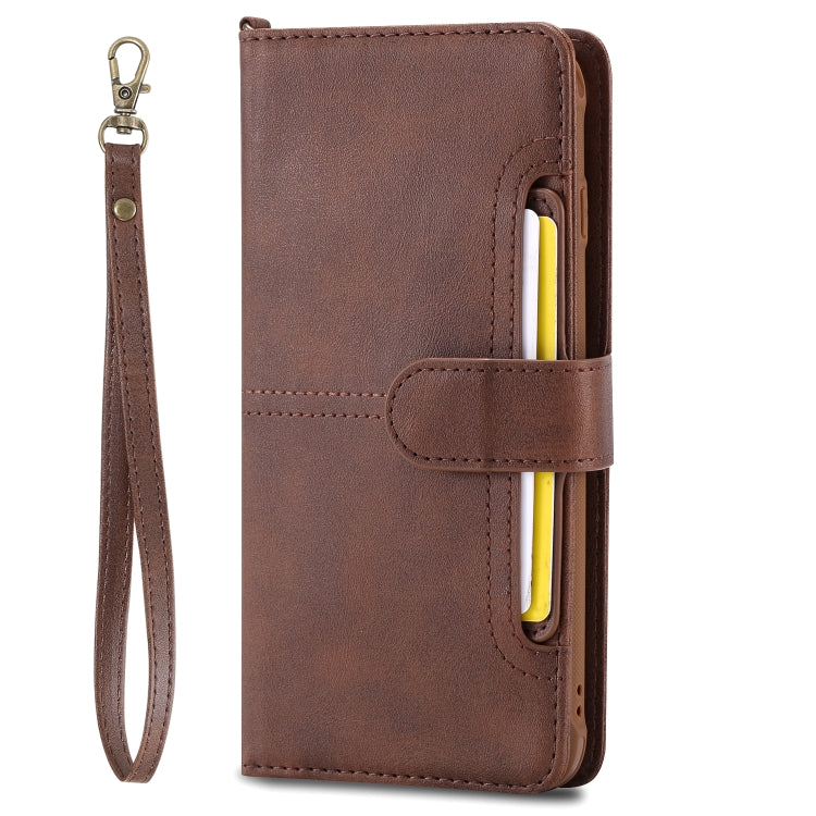 For iPhone 6 Plus / 7 Plus / 8 Plus Multifunctional Detachable Magnetic Horizontal Flip Leather Case with Card Slots & Holder & Wallet & Photo Frame