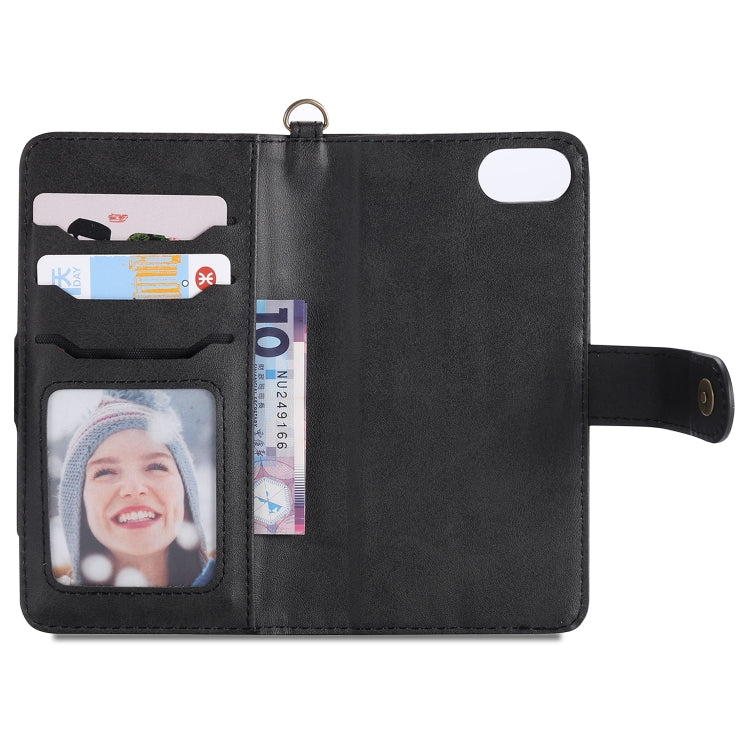 For iPhone 6 / 7 / 8 Multifunctional Detachable Magnetic Horizontal Flip Leather Case with Card Slots & Holder & Wallet & Photo Frame