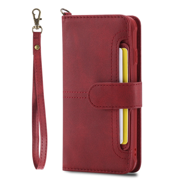 For iPhone 6 / 7 / 8 Multifunctional Detachable Magnetic Horizontal Flip Leather Case with Card Slots & Holder & Wallet & Photo Frame
