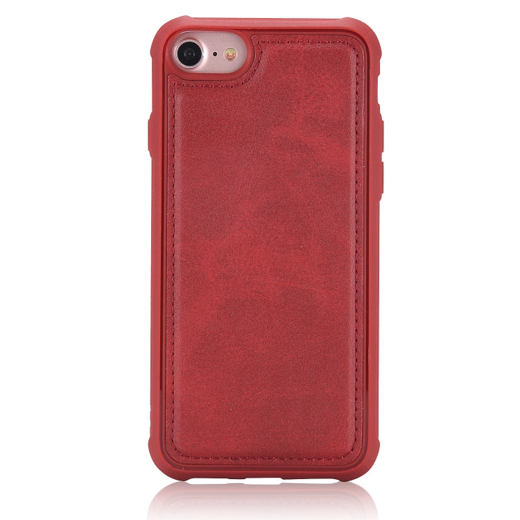 For iPhone 6 / 7 / 8 Multifunctional Detachable Magnetic Horizontal Flip Leather Case with Card Slots & Holder & Wallet & Photo Frame