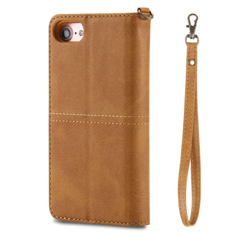 For iPhone 6 / 7 / 8 Multifunctional Detachable Magnetic Horizontal Flip Leather Case with Card Slots & Holder & Wallet & Photo Frame