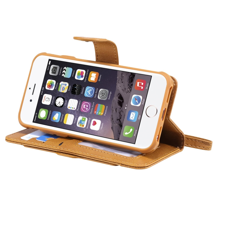 For iPhone 6 / 7 / 8 Multifunctional Detachable Magnetic Horizontal Flip Leather Case with Card Slots & Holder & Wallet & Photo Frame